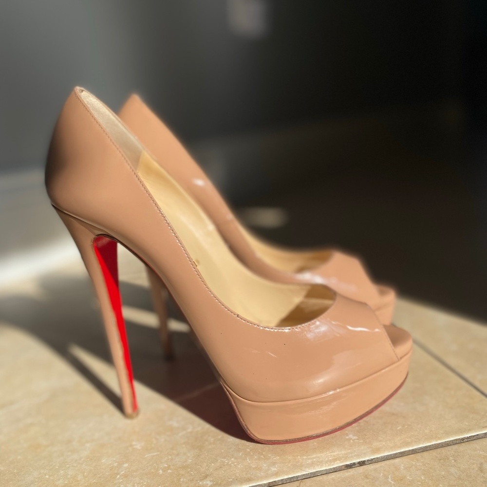 Christian Louboutin Lady Peep 150 patent calf